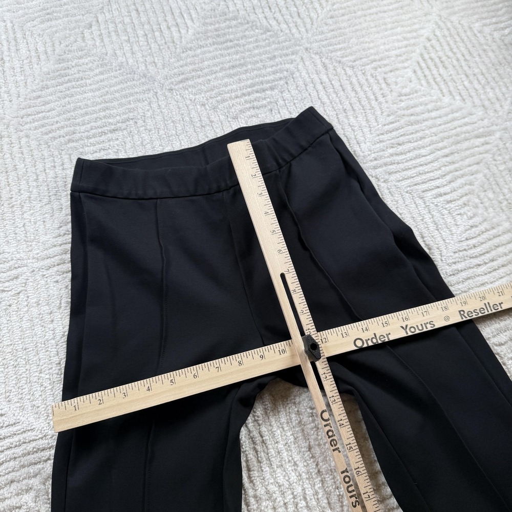 J Crew Knit Dress Pant Womens 10 Black Pull On Straight Leg Work Office Mob Wife - Picture 5 of 8